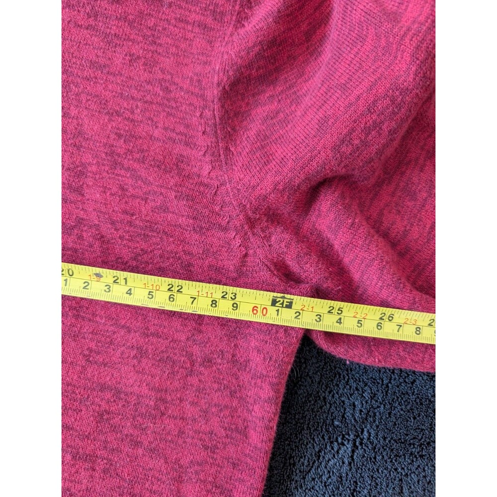 100% Cotton V Neck Normcore Skater Grunge Indie Sleaze Dad Red Sweater Pullover image 6